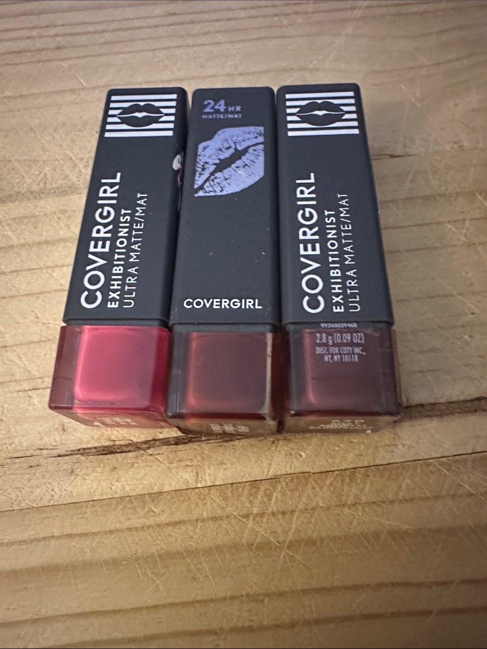 COVERGIRL Exhibitionist Ultra Matte Lipstick Trio - Red, Deep Red, Burgundy